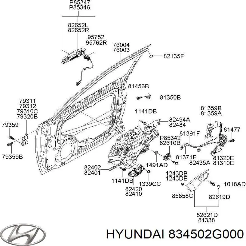  Hyundai/Kia 834502G000 preço, a partir de 64,70 USD