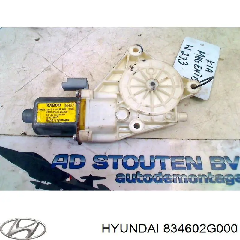 834602G000 Hyundai/Kia Motor de acionamento de vidro da porta dianteira direita