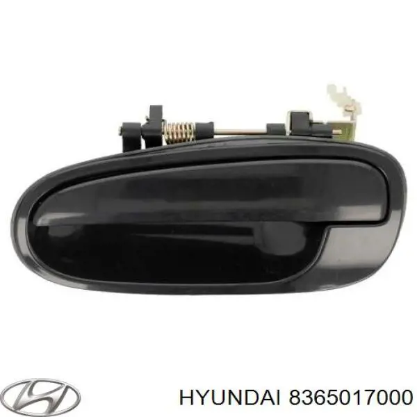 8365017000 Hyundai/Kia Maçaneta externa esquerda da porta traseira