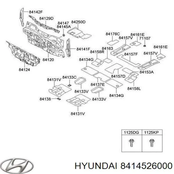 Cápsula (prendedor) de fixação do forro do pára-choque do pára-lama dianteiro Hyundai/Kia 8414526001 preço, a partir de 1,50 USD
