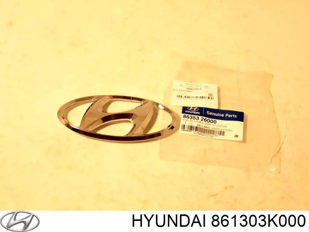 861303K000 Hyundai/Kia Moldura superior de pára-brisas