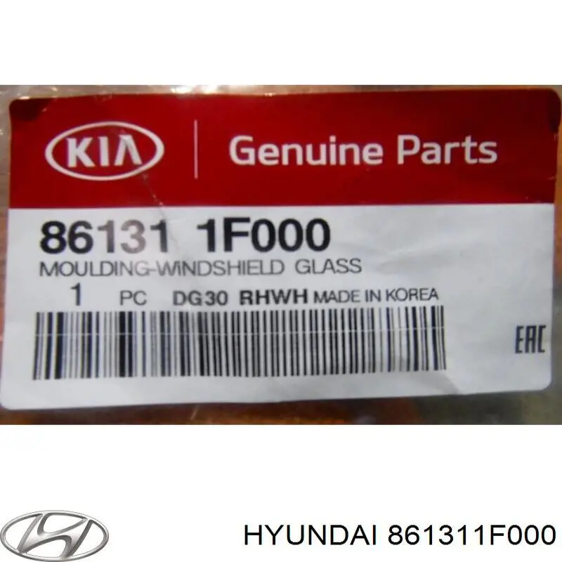 861311F000 Hyundai/Kia Moldura de pára-brisas