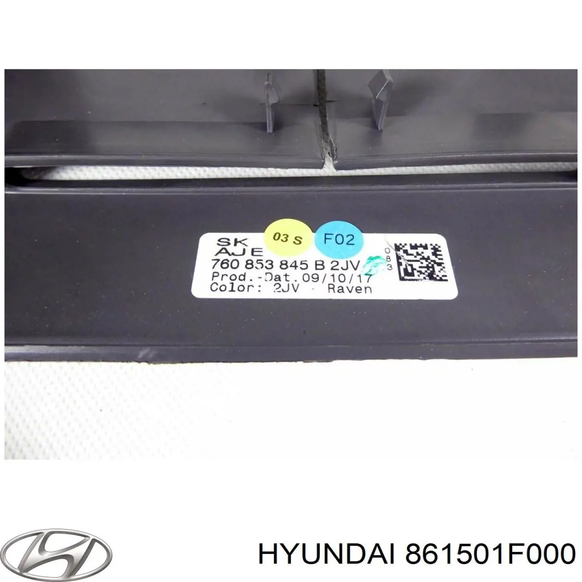 861501F000 Hyundai/Kia Dreno de pára-brisas, bofes