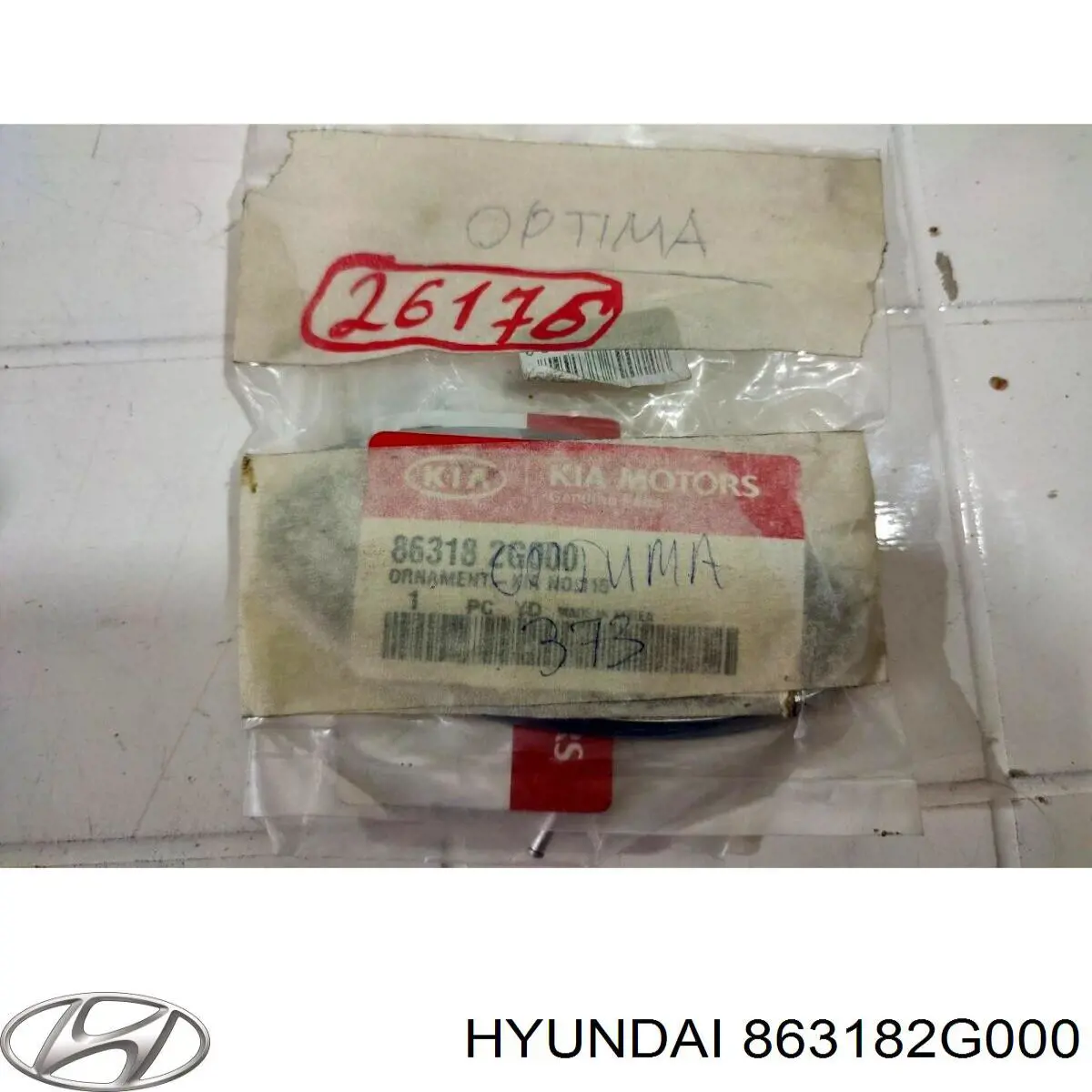 Emblema de tampa de porta-malas (emblema de firma) para KIA Picanto I BA