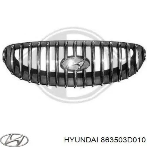 Grelha do radiador Hyundai/Kia 863503D010 preço, a partir de 123,97 USD