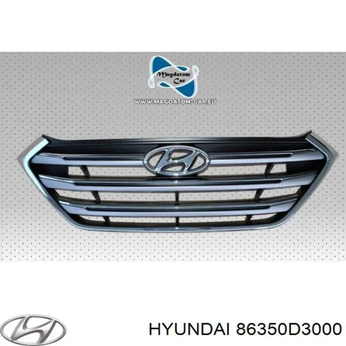 Grelha do radiador Hyundai/Kia 86350D3000 preço, a partir de 173,11 USD