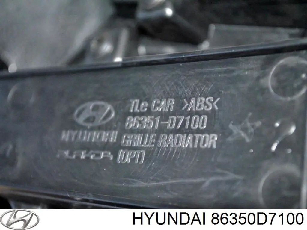 Grelha do radiador Hyundai/Kia 86350D7100 preço, a partir de 131,18 USD