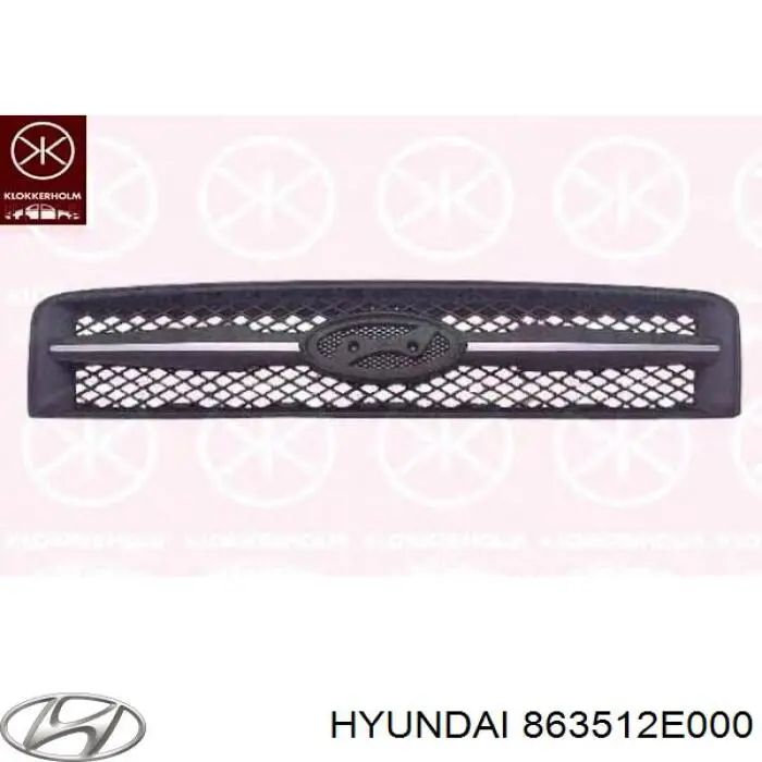 863512E000 Hyundai/Kia Grelha do radiador
