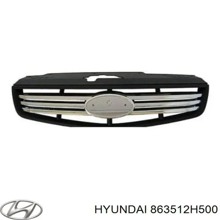 Grelha do radiador Hyundai/Kia 863512H500 preço, a partir de 158,02 USD