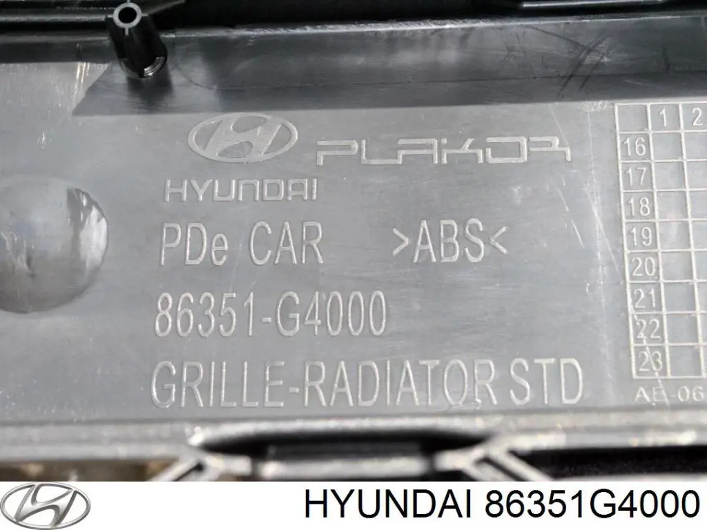 Compre 86351G4000 Hyundai/Kia Grelha do radiador