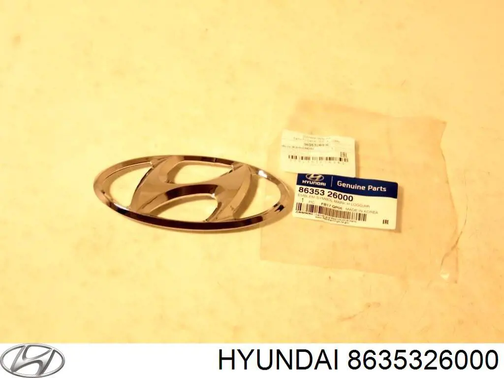 Emblema de grelha do radiador Hyundai/Kia 8635326000 preço, a partir de 34,53 USD