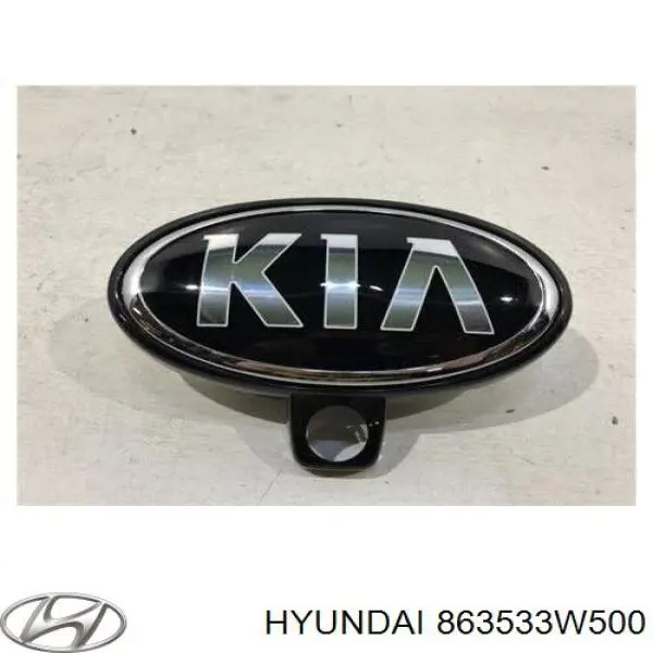 863533W500 Hyundai/Kia Emblema de tampa de porta-malas (emblema de firma)