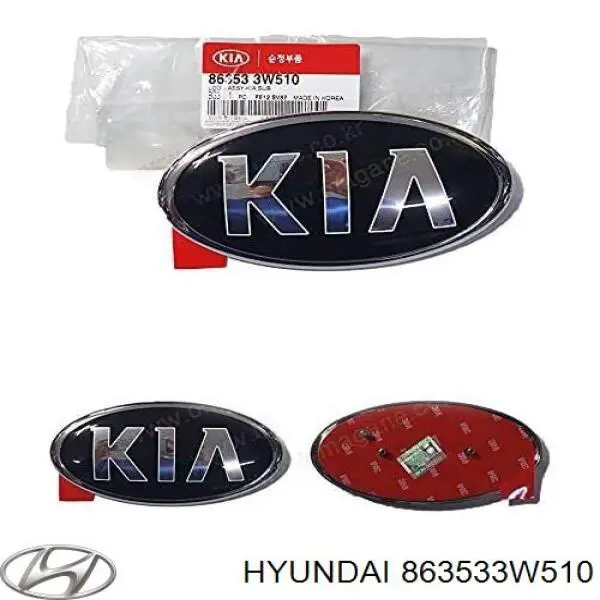 Emblema de tampa de porta-malas (emblema de firma) Hyundai/Kia 863533W510 preço, a partir de 92,47 USD