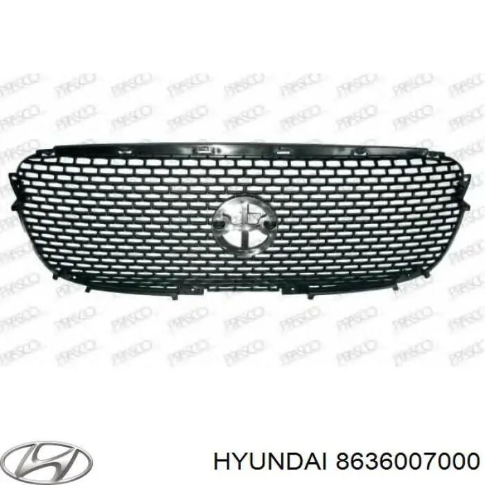 Grelha do radiador Hyundai/Kia 8636007000 preço, a partir de 15,40 USD
