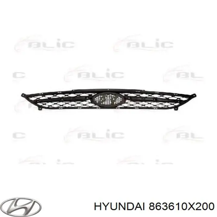Grelha do radiador para Hyundai I10  PA