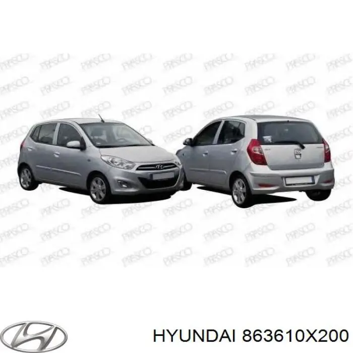 Grelha do radiador Hyundai I10  PA