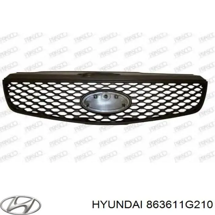 863611G210 Hyundai/Kia Grelha do radiador