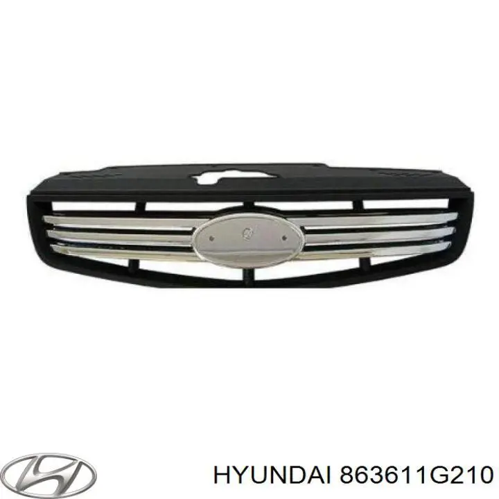 Grelha do radiador Hyundai/Kia 863611G210 preço, a partir de 43,76 USD