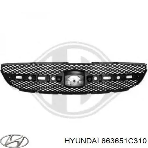 Compre 863651C310 Hyundai/Kia Grelha do radiador