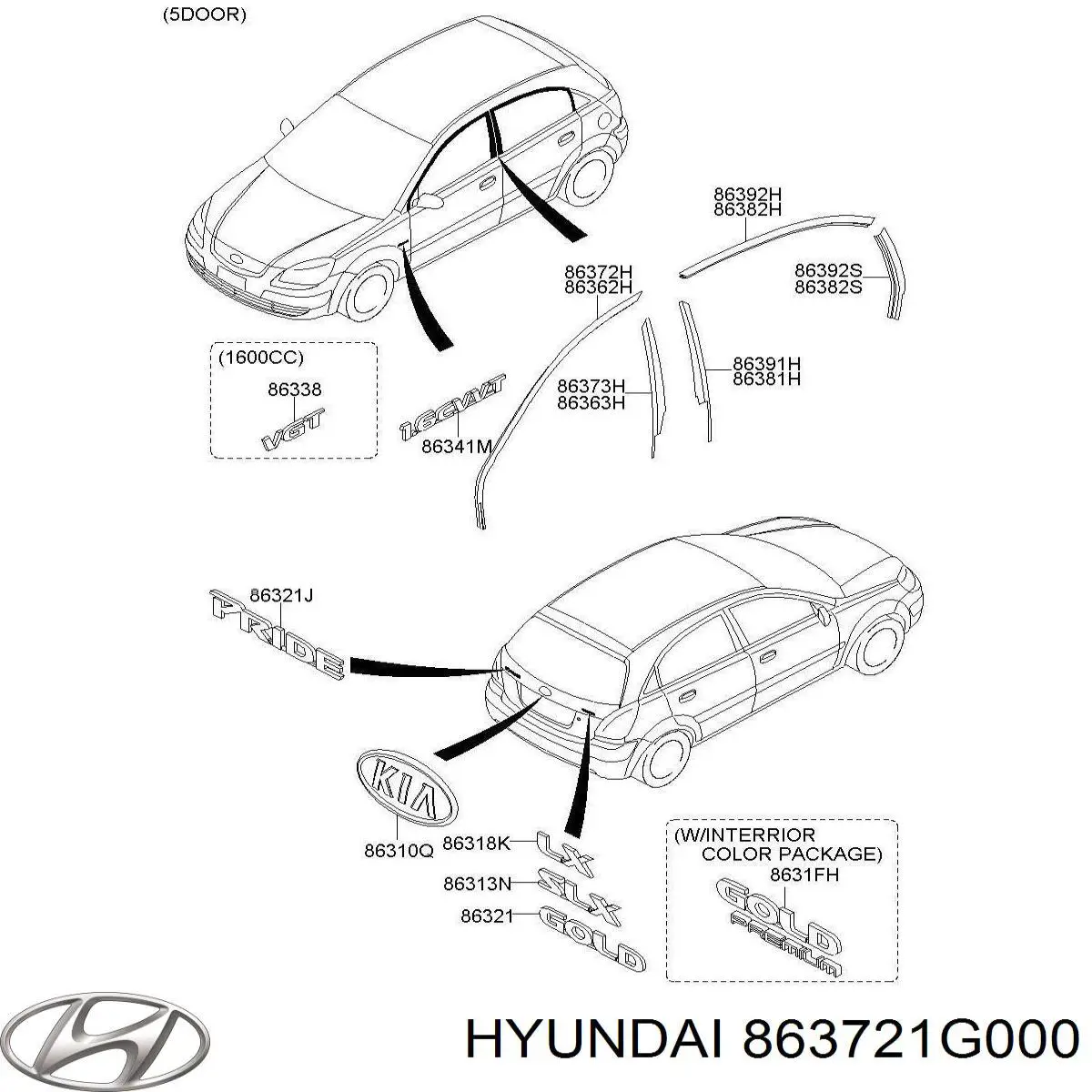863721G000 Hyundai/Kia 