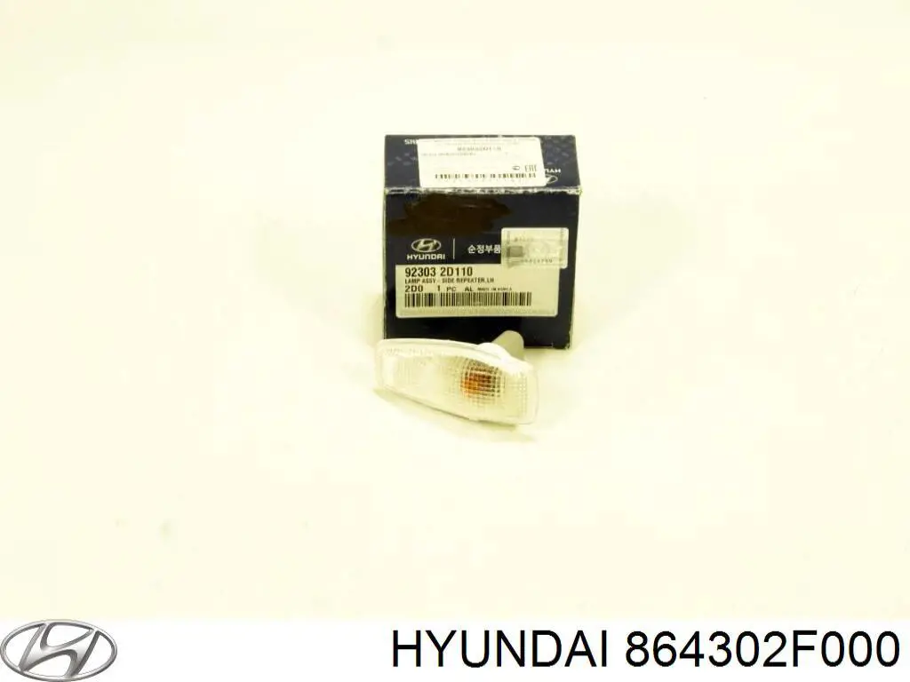 864302F000 Hyundai/Kia Vedação da capota