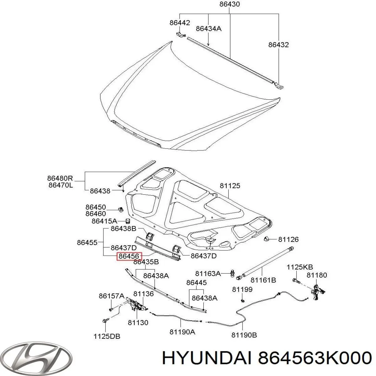  Hyundai/Kia 864563K000 preço, a partir de  