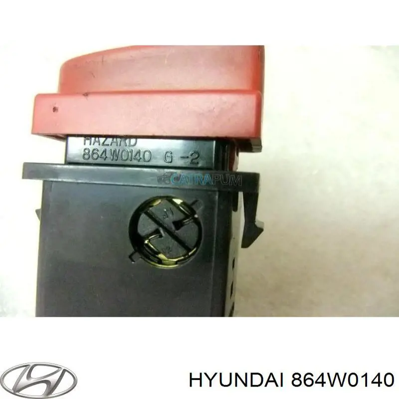 Botão de ativação do sinal de emergência Hyundai/Kia 864W0140