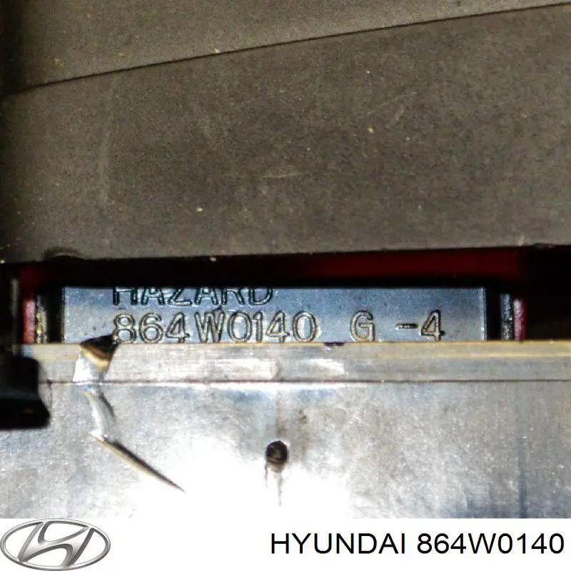 864W0140 Hyundai/Kia Botão de ativação do sinal de emergência