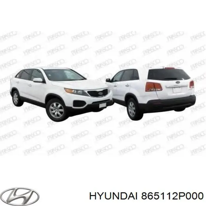 Compre 865112P000 Hyundai/Kia Pára-choque dianteiro, parte superior