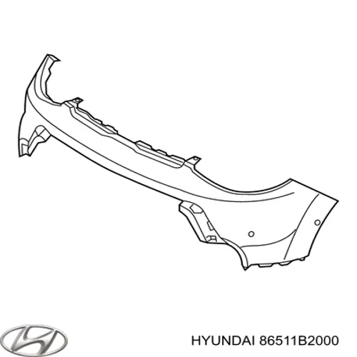 Pára-choque dianteiro Hyundai/Kia 86511B2000 preço, a partir de 157,33 USD