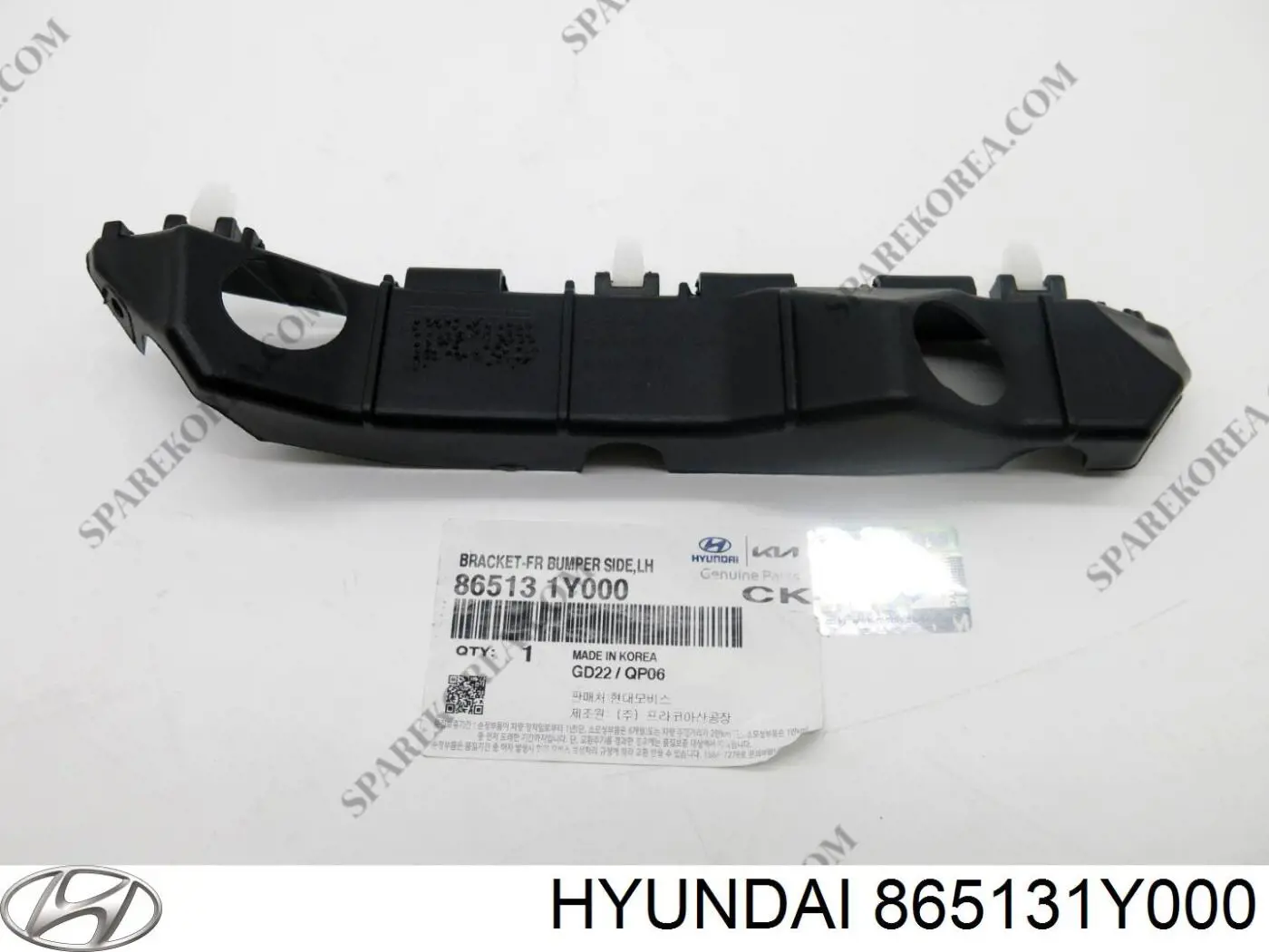 865131Y000 Hyundai/Kia Consola do pára-choque dianteiro esquerdo