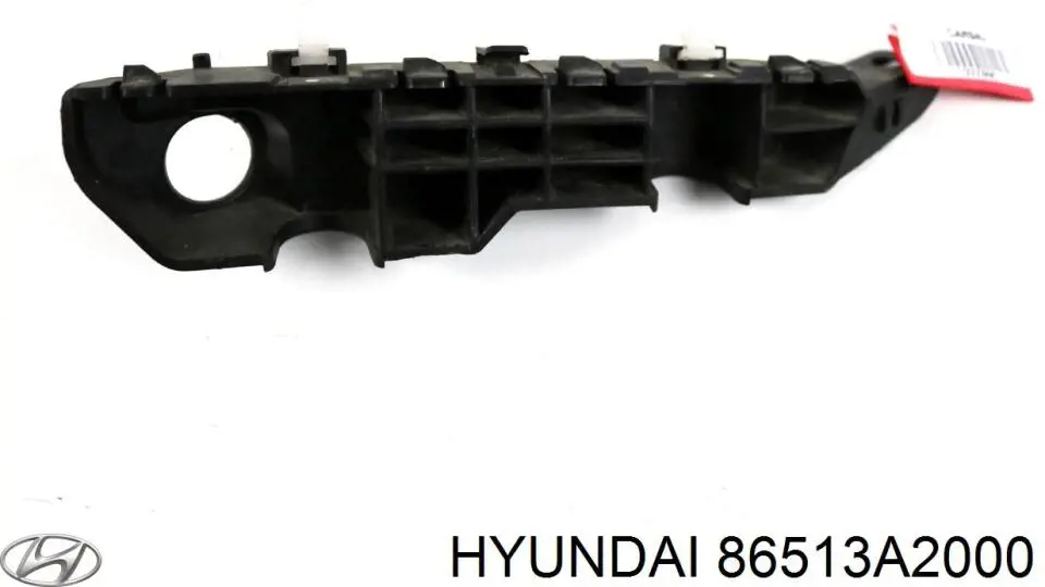 86513A2000 Hyundai/Kia Consola externa esquerda do pára-choque dianteiro