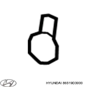 86519D3000 Hyundai/Kia Tampão dianteira do pára-choque do gancho de reboque