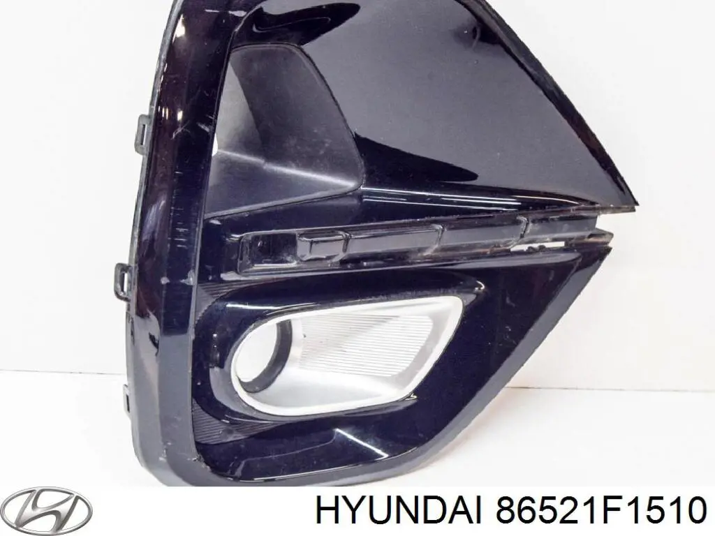 86521F1510 Hyundai/Kia Tampão (grelha) das luzes de nevoeiro do pára-choque dianteiro esquerdo
