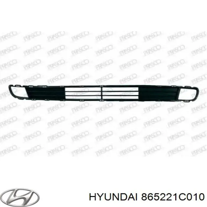 865221C010 Hyundai/Kia Grelha central do pára-choque dianteiro