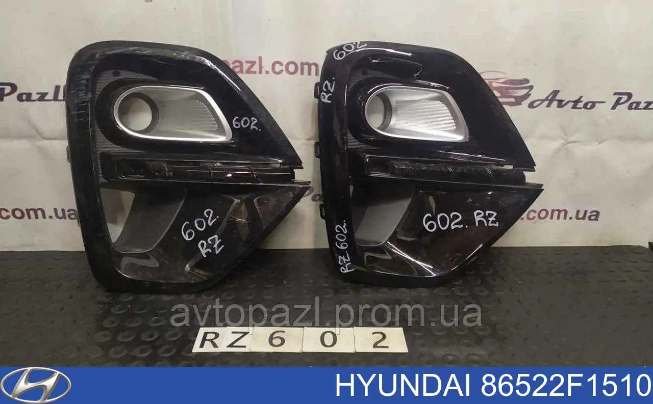 86522F1510 Hyundai/Kia Tampão (grelha) das luzes de nevoeiro do pára-choque dianteiro direito