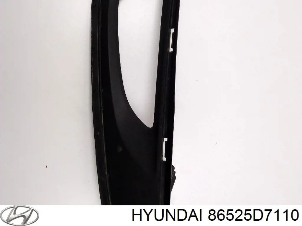 86525D7110 Hyundai/Kia Tampão (grelha) das luzes de nevoeiro do pára-choque dianteiro esquerdo