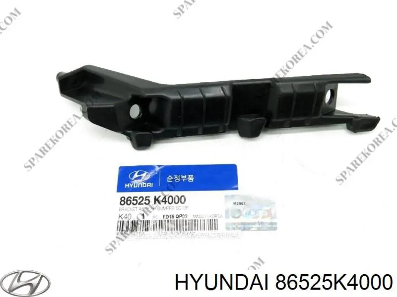 86525K4000 Hyundai/Kia Consola externa esquerda do pára-choque dianteiro