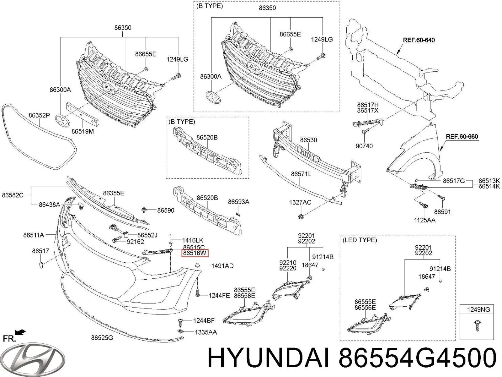 86554G4500 Hyundai/Kia 