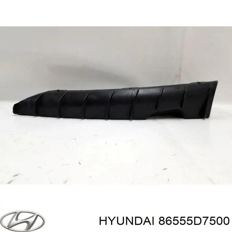 86555D7500 Hyundai/Kia Consola do pára-choque dianteiro esquerdo