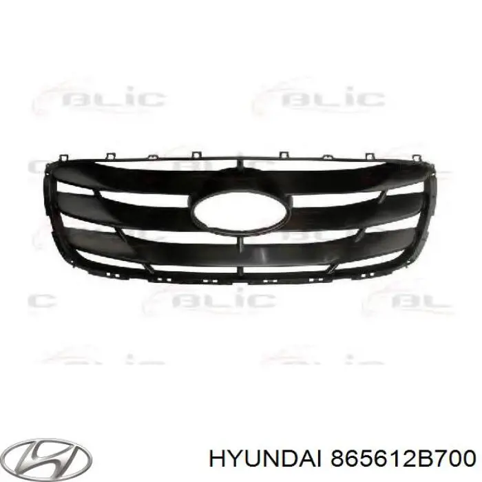 865612B700 Hyundai/Kia Grelha do radiador