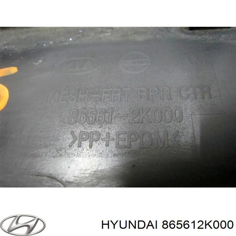 Compre 865612K000 Hyundai/Kia Grelha do pára-choque dianteiro