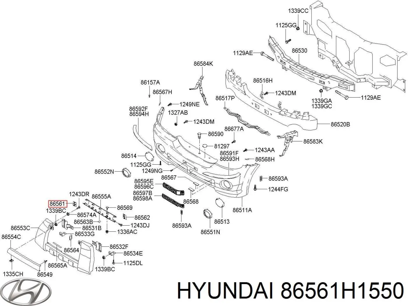  Hyundai/Kia 86561H1550 preço, a partir de 13,00 USD