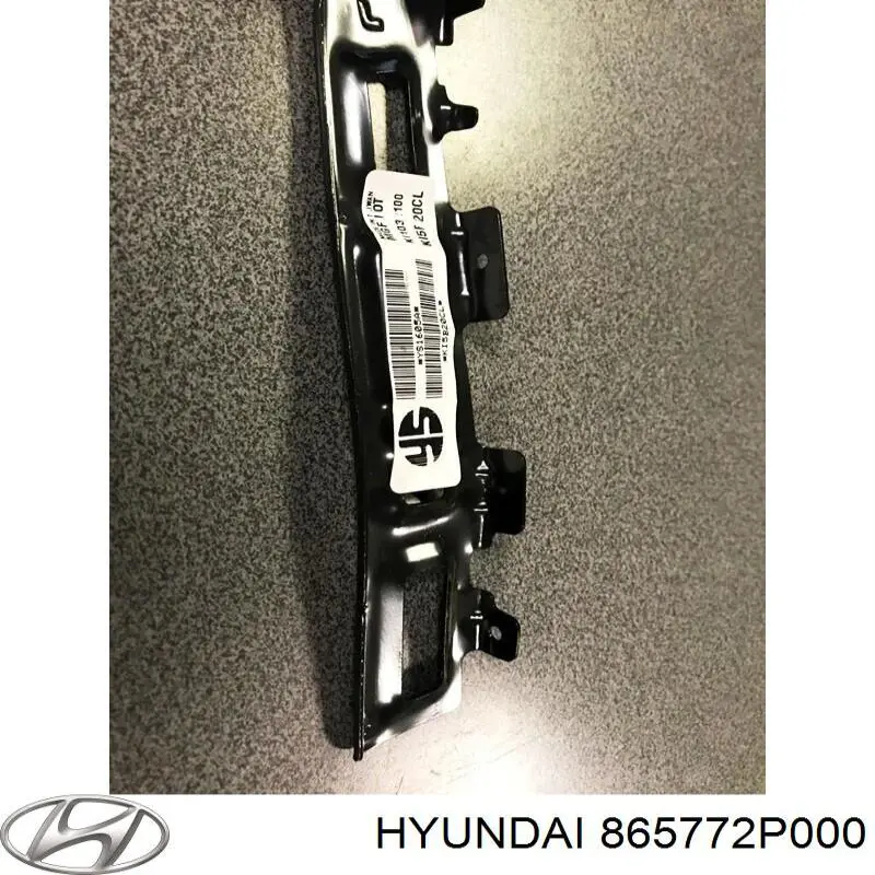 865772P000 Hyundai/Kia Consola externa esquerda do pára-choque dianteiro