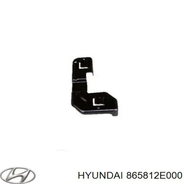 865812E000 Hyundai/Kia Consola do pára-choque dianteiro esquerdo