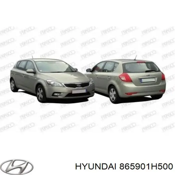 865901H500 Hyundai/Kia Spoiler do pára-choque dianteiro