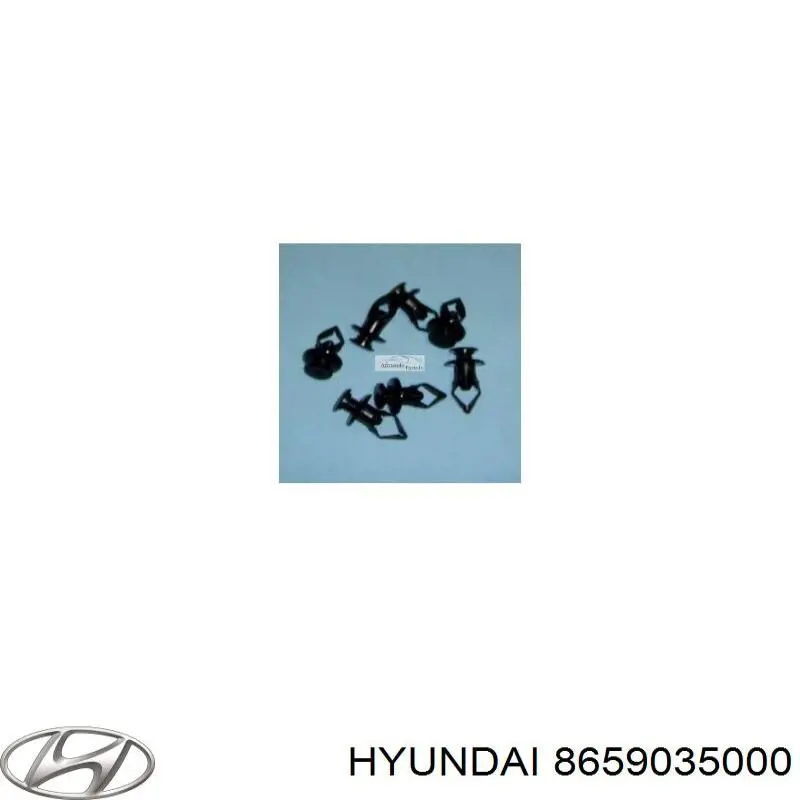 8659035000 Hyundai/Kia Cápsula (prendedor) de fixação do pára-choque dianteiro