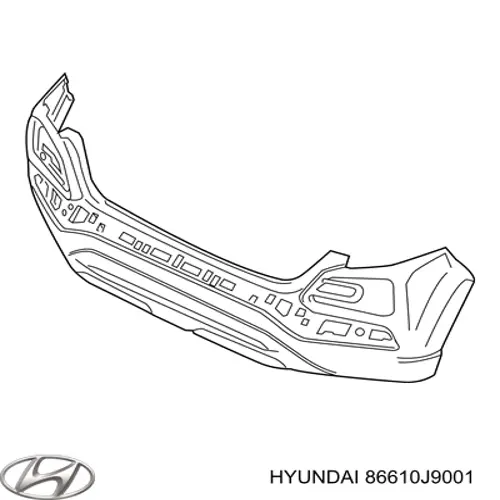 86610J9001 Hyundai/Kia Pára-choque traseiro