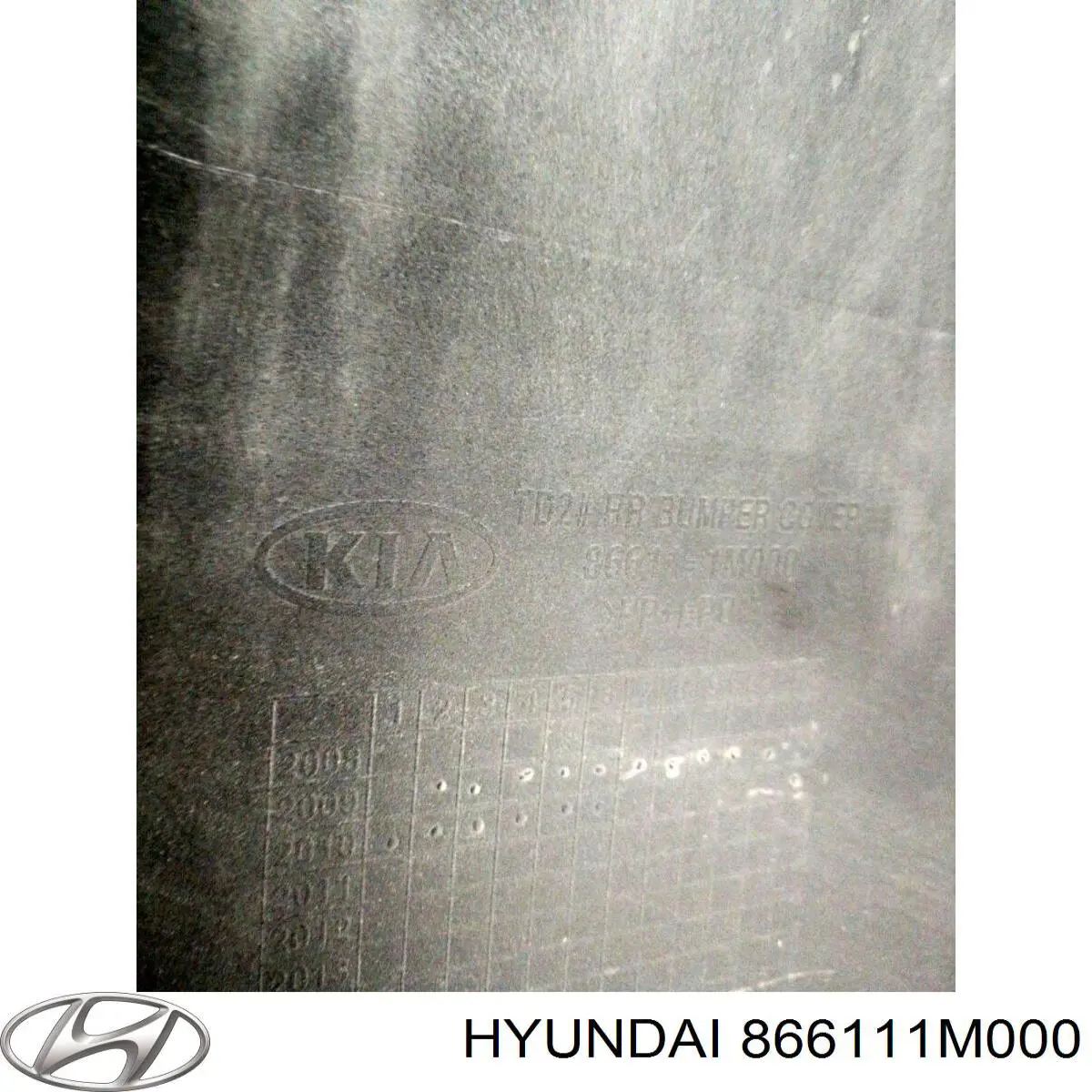 866111M000 Hyundai/Kia Pára-choque traseiro