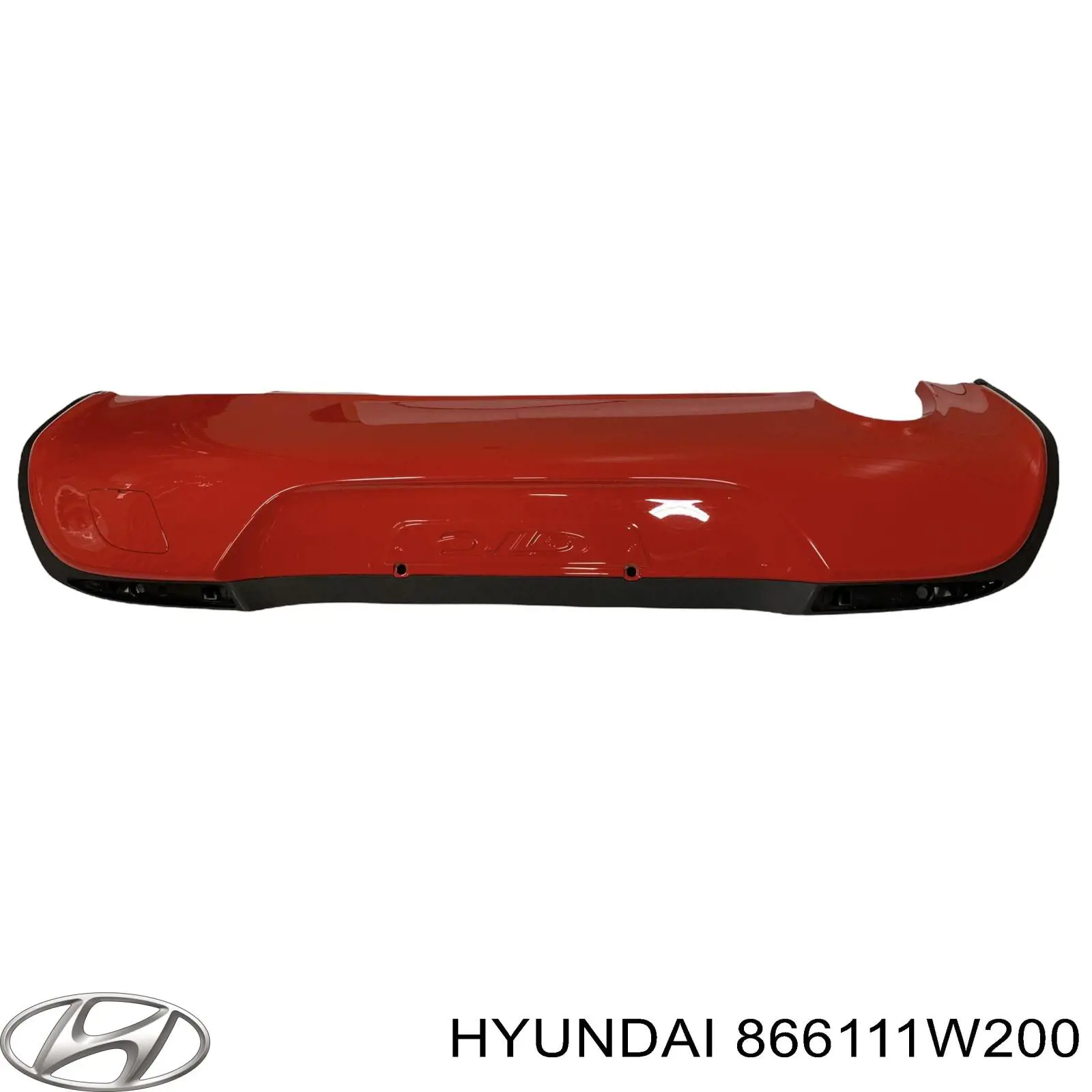 866111W200 Hyundai/Kia Pára-choque traseiro